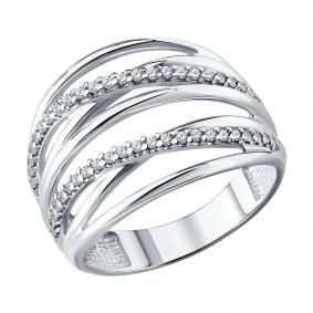 Серебряное кольцо Diamant 94-110-00410-1 с фианитом 94-110-00410-1 фото