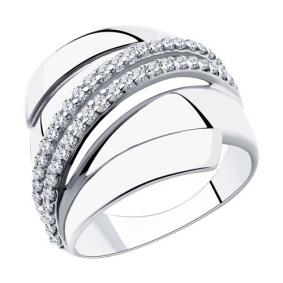 Серебряное кольцо Diamant 94-110-00425-1 с фианитом 94-110-00425-1 фото