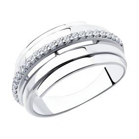 Серебряное кольцо Diamant 94-110-00426-1 с фианитом 94-110-00426-1 фото