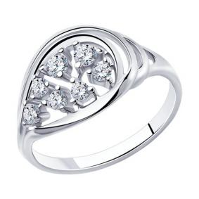 Серебряное кольцо Diamant 94-110-00566-1 с фианитом 94-110-00566-1 фото