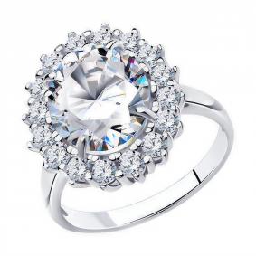 Серебряное кольцо Diamant 94-110-00646-1 с фианитом 94-110-00646-1 фото