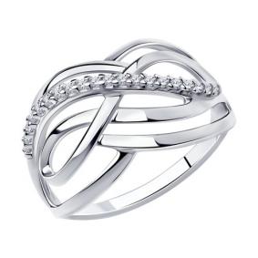 Серебряное кольцо Diamant 94-110-00696-1 с фианитом 94-110-00696-1 фото