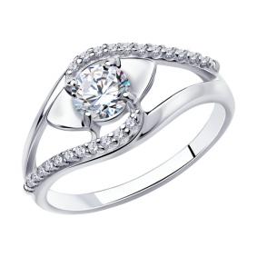 Серебряное кольцо Diamant 94-110-00731-1 с фианитом 94-110-00731-1 фото