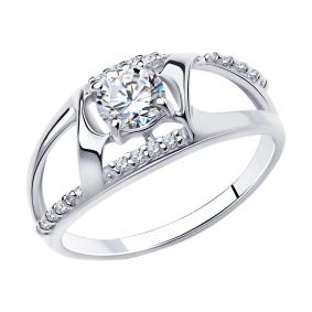 Серебряное кольцо Diamant 94-110-00733-1 с фианитом 94-110-00733-1 фото