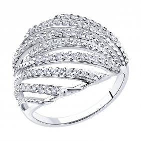 Серебряное кольцо Diamant 94-110-00790-2 с фианитом 94-110-00790-2 фото