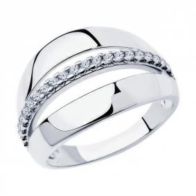 Серебряное кольцо Diamant 94-110-00997-1 с фианитом 94-110-00997-1 фото