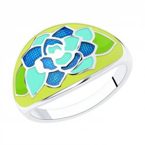 Серебряное кольцо Diamant 94-110-01135-1 с эмалью 94-110-01135-1 фото