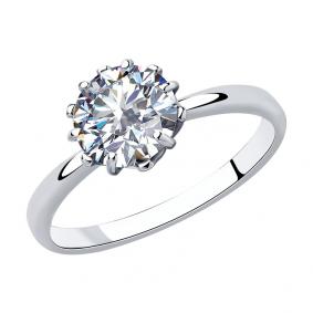 Серебряное кольцо Diamant 94-110-01218-1 с фианитом 94-110-01218-1 фото