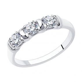 Серебряное кольцо Diamant 94-110-01304-1 с фианитом 94-110-01304-1 фото