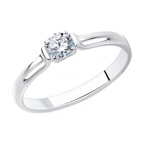 Серебряное кольцо Diamant 94-110-01370-1 с фианитом 94-110-01370-1 фото