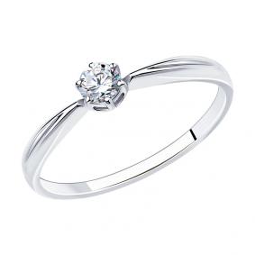 Серебряное кольцо Diamant 94-110-01376-1 с фианитом 94-110-01376-1 фото