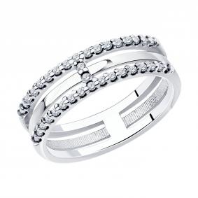 Серебряное кольцо Diamant 94-110-01514-2 с фианитом 94-110-01514-2 фото