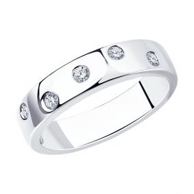 Серебряное кольцо Diamant 94-110-01515-1 с фианитом 94-110-01515-1 фото