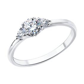 Серебряное кольцо Diamant 94-110-01555-1 с фианитом 94-110-01555-1 фото