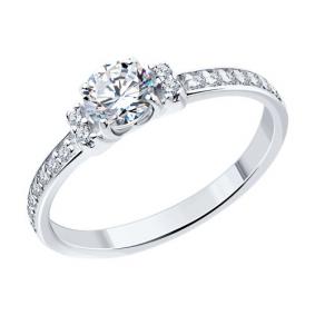 Серебряное кольцо Diamant 94-110-01556-1 с фианитом 94-110-01556-1 фото