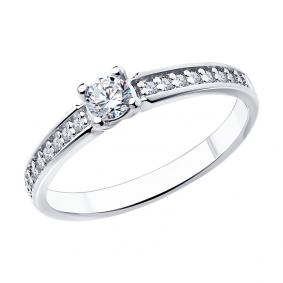 Серебряное кольцо Diamant 94-110-01573-1 с фианитом 94-110-01573-1 фото