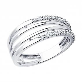 Серебряное кольцо Diamant 94-110-01577-2 с фианитом 94-110-01577-2 фото