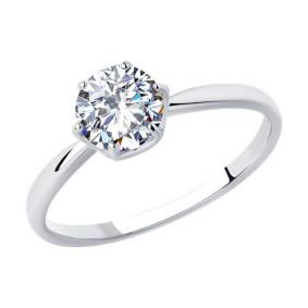 Серебряное кольцо Diamant 94-110-01640-1 с фианитом 94-110-01640-1 фото