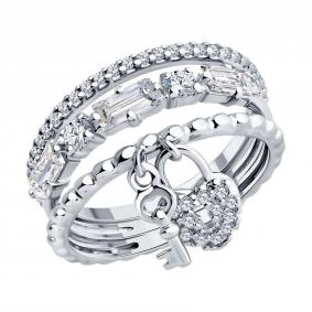 Серебряное кольцо-трансформер Diamant с фианитом 94-110-01849-1 94-110-01849-1 фото