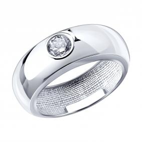 Серебряное кольцо Diamant 94-110-01966-1 с фианитом 94-110-01966-1 фото