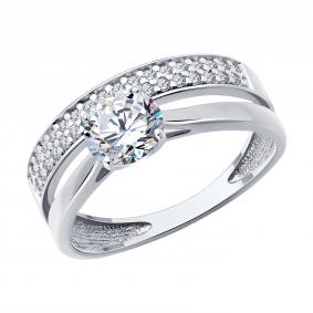 Серебряное кольцо Diamant 94-110-02138-1 с фианитом 94-110-02138-1 фото