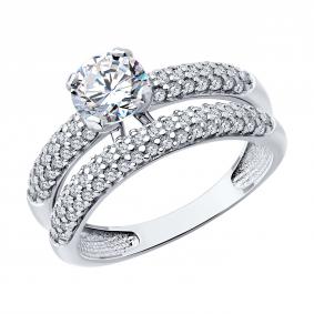 Серебряное кольцо Diamant 94-110-02144-1 с фианитом 94-110-02144-1 фото