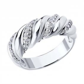 Серебряное кольцо Diamant 94-110-02228-1 с фианитом 94-110-02228-1 фото