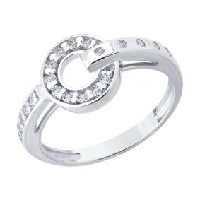 Серебряное кольцо Diamant 94-110-02241-1 с фианитом 94-110-02241-1 фото