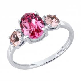 Серебряное кольцо Diamant 94-110-02392-1 с ювелирным кристаллом 94-110-02392-1 фото