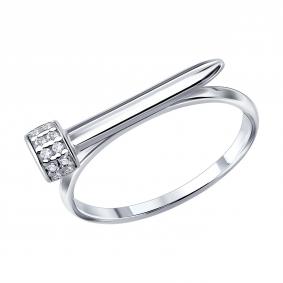 Серебряное кольцо Diamant 94-110-02394-1 с фианитом 94-110-02394-1 фото