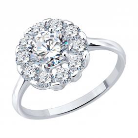 Серебряное кольцо Diamant 94-110-02402-1 с фианитом 94-110-02402-1 фото