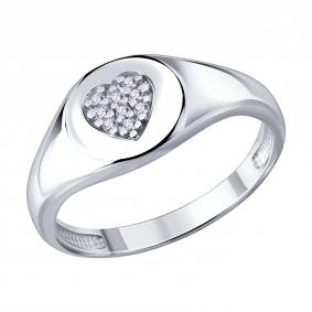 Серебряное кольцо Diamant 94-110-02442-2 с фианитом 94-110-02442-2 фото