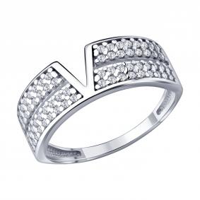 Серебряное кольцо Diamant 94-110-02448-1 с фианитом 94-110-02448-1 фото