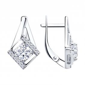 Серебряные серьги Diamant 94-120-00020-1 94-120-00020-1 фото