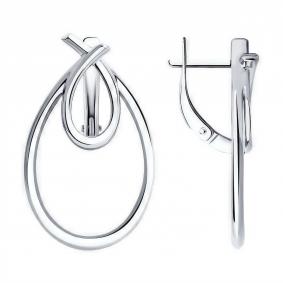 Серебряные серьги Diamant 94-120-01566-1 94-120-01566-1 фото