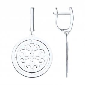 Серебряные серьги Diamant 94-121-00110-1 94-121-00110-1 фото