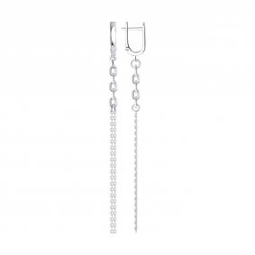 Серебряные серьги Diamant 94-121-00249-1 94-121-00249-1 фото