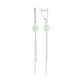 Серебряные серьги Diamant со стеклом 94-121-00294-2 94-121-00294-2 фото