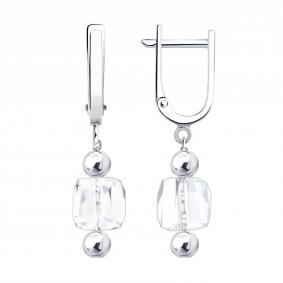 Серебряные серьги Diamant со стеклом 94-121-00307-1 94-121-00307-1 фото