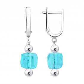 Серебряные серьги Diamant со стеклом 94-121-00307-2 94-121-00307-2 фото