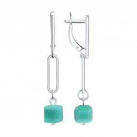 Серебряные серьги Diamant со стеклом 94-121-00312-1 94-121-00312-1 фото