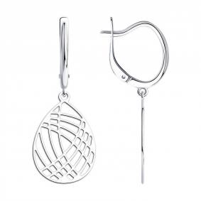 Серебряные серьги Diamant 94-121-01471-1 94-121-01471-1 фото