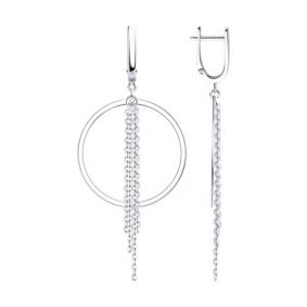 Серебряные серьги Diamant 94-121-01794-1 94-121-01794-1 фото