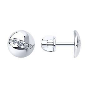 Серебряные серьги Diamant 94-122-01433-1 с фианитом 94-122-01433-1 фото