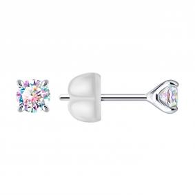 Серебряные серьги Diamant 94-122-02458-1 с фианитом 94-122-02458-1 фото