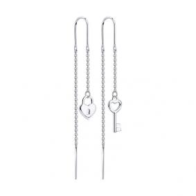 Серебряные серьги Diamant 94-123-01498-1 94-123-01498-1 фото