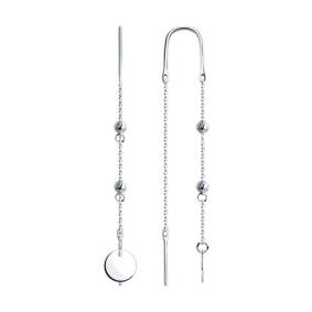 Серебряные серьги Diamant 94-123-01546-1 94-123-01546-1 фото