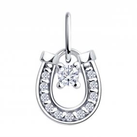 Серебряная подвеска Diamant 94-130-00093-1 с фианитом 94-130-00093-1 фото