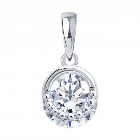 Серебряная подвеска Diamant 94-130-00094-1 с фианитом 94-130-00094-1 фото