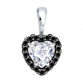 Серебряная подвеска Diamant 94-130-00122-1 с фианитом 94-130-00122-1 фото